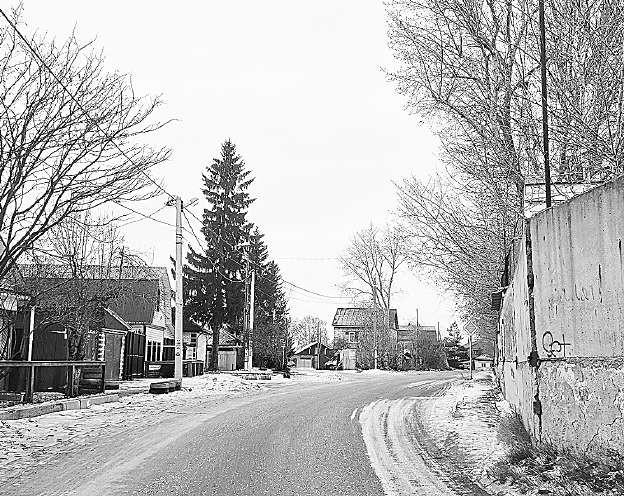 На улице Тухачевского в Парфеново.