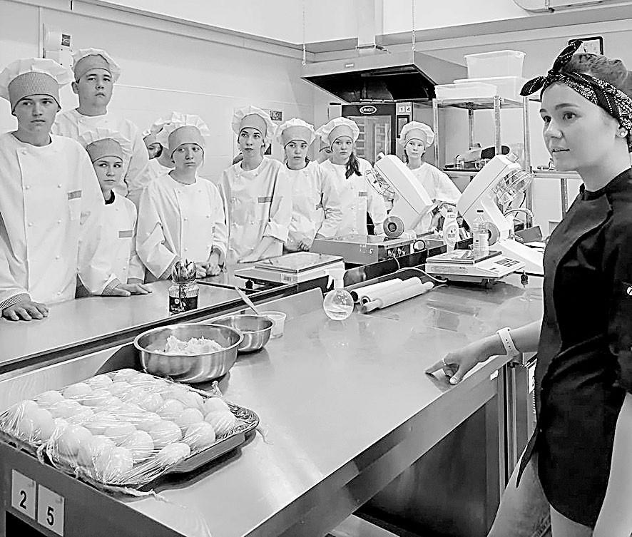 Мастер-класс в техникуме.