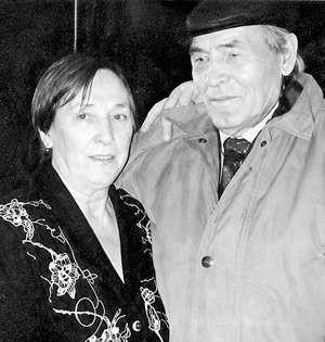 Бывшая ученица Нина Ходюня с Алексеем Голендеевым.