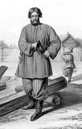 Картина Монферрана «Плотник» (фрагмент)